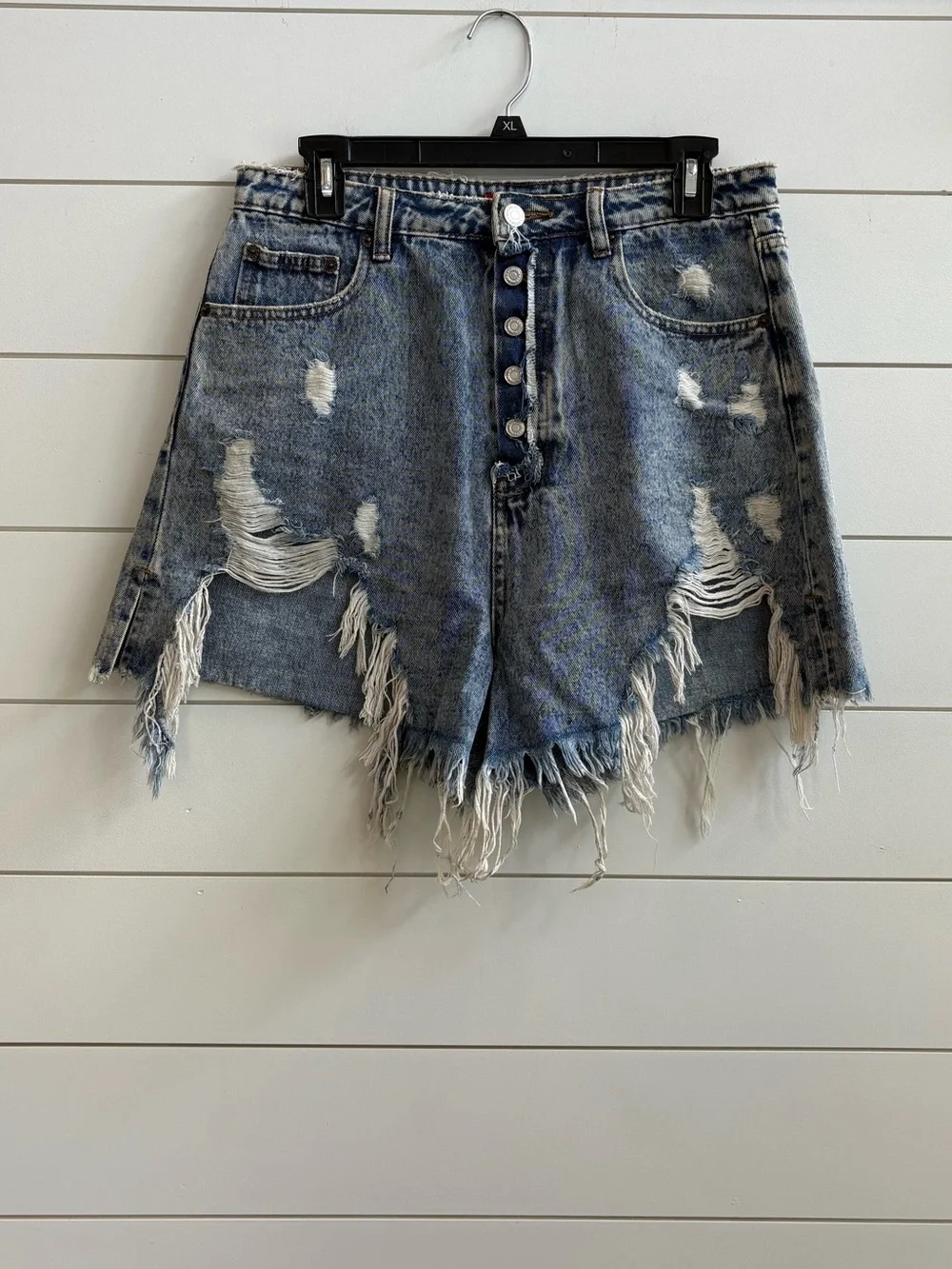 Signature8 Distressed Denim Cutoff Shorts